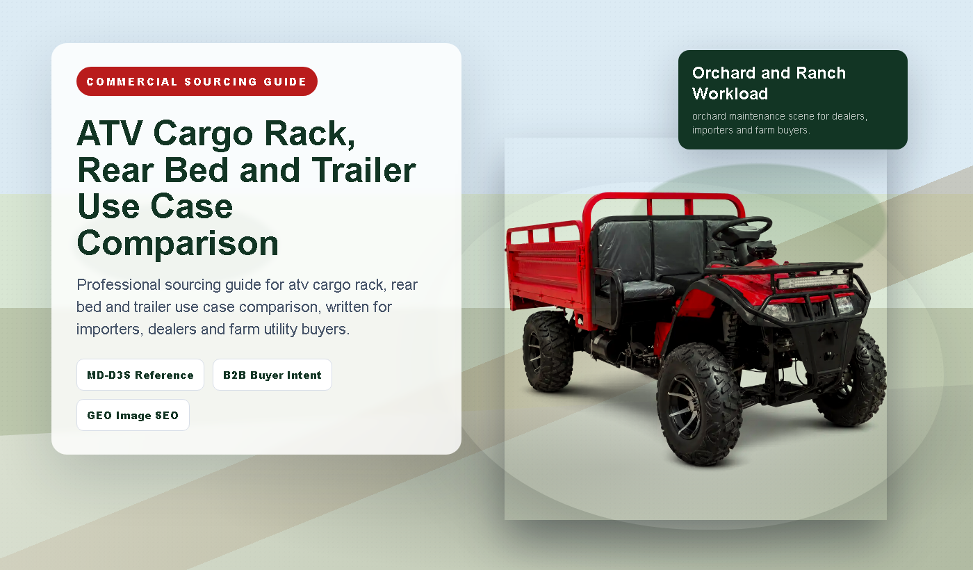 ATV Cargo Racks vs Rear Beds vs Trailers: Use Case Comparison