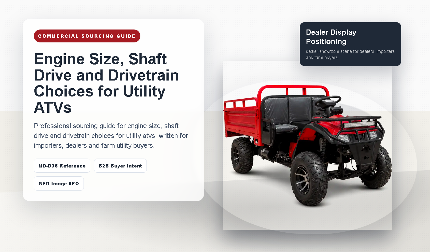 Gasoline ATV Engines and Drivetrains: Engine Size, Shaft Drive and More